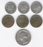 Coins found in daughters yard 2007.jpg
