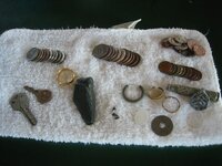 Detecting finds for 3 days, 1st gold ring ever at beach, Fort Fisher, Onslow Beach Oct 3-9, 08...JPG