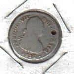1812 Spanish (mexican mint) One Reale - holed.jpg