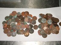 my hoard of pennies + half pennies.JPG