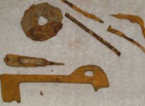 Barn key and Misc from 16th century barn site NewHampshire.JPG