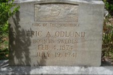 Eric Odlund grave marker.JPG