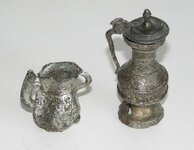 22 Silver-Tin pitcher and container 15th century.jpg