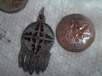 native amer. pendant and King George.jpg