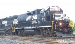 NS 710  RP-E4C Locomotive Engine Norfolk Southern Railroad, Macon Georgia Brosnan Rail Yards.JPG