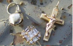 Gold Crucifix 2 and Gold Earring.JPG
