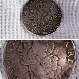 1760 French coin King Louis 15th