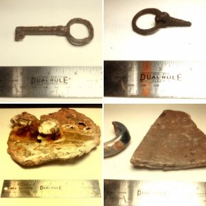 Assorted  Spanish 1733 artifacts