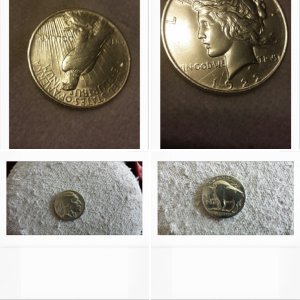 2 buffalo nickels with no date. does say E Pluribus
