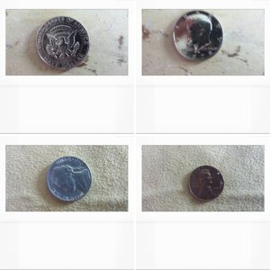 coins dug up since starting metal detecting 2  years ago.