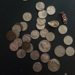 Misc found coins and etc