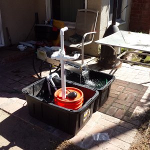 RDH Mini Power sluice set up for home clean up