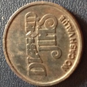 Local defunct token from arcade frequented as a kid