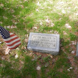 Jacob Miller, slain by Native Americans. Note the date....Easter Sunday.