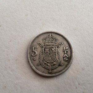 5 pesestas, Spain 1975