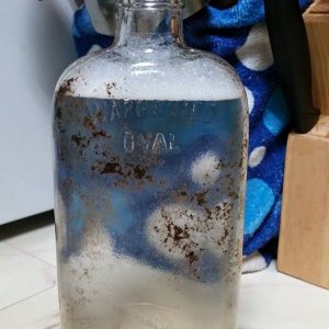 My favorite find to date! Late 1800s to early 1900s whiskey bottle. LOVE IT!