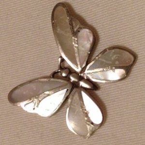 Butterfly   Silver brooch