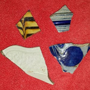 18th century ceramic pottery shards