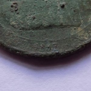friday 23/09/16

condition = destroyed i tried cleaning it and ruined it thats my lesson to myself 
unknow coin from 1897
