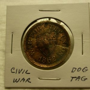 Civil War Dog Tag