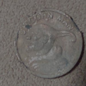 IMAG1589 20161123 064907173. Unicorn man token, found 2013 Madison Co Ala.