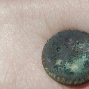 IMAG1634. Six shell impresions with unclear back mark. Civilian. Found 2016.