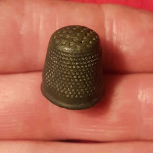 Small thimble from an 18th century home site