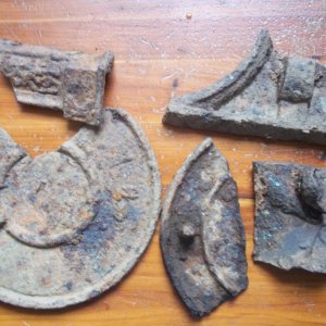 Stove parts. From the Uhwarrie Mountains, Montgomery County, NC