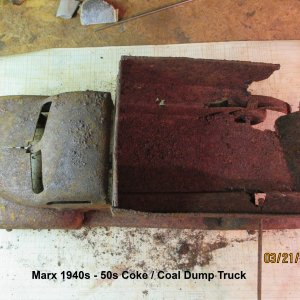 Marx 1940s  50s Coke Coal Dump Truck  pic 11