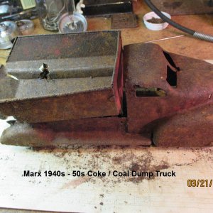 Marx 1940s  50s Coke Coal Dump Truck  pic 22