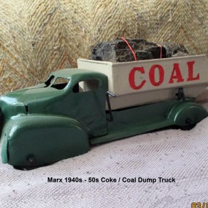 Marx 1940s  50s Coke Coal Dump Truck  pic 2