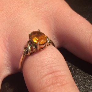 14K Gold with Citrine