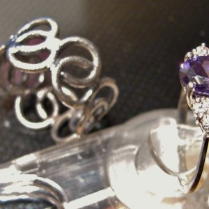 Silver Celtic knot, and Silver Amethyst stone