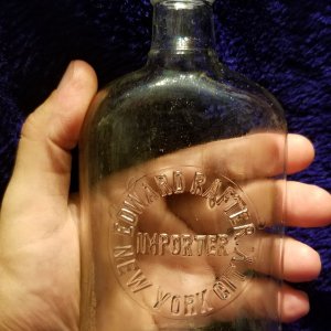 Edward Rafter Embossed Flask