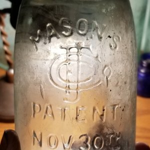 Pat. 1858 Masons Jar
