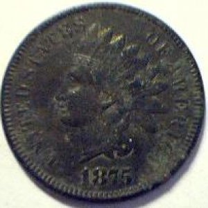 1875 Indian Head - First indian