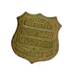 Scoop Ward Badge - Scoop Ward Jr. Reporter Badge