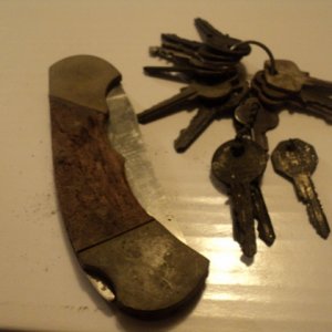 keys found in 2010-2009 and a big knife from 2010