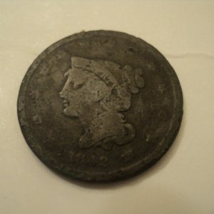 1842 large cent