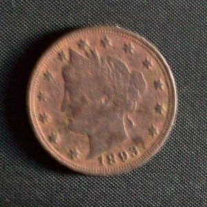1893 V Nickle - Dug this one at the local school it was only 4 inches deep