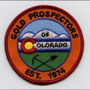 GPOC Patch - Gold Prospector's Of Colorado club patch. Colorado Springs..