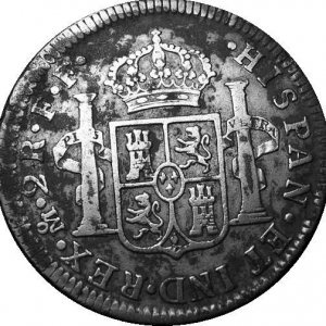2 Reale - Colonial Spanish 2 Reales