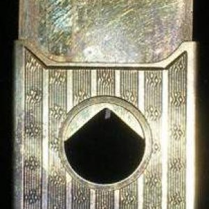 Gold Cigar Cutter - This 14k cigar cutter has the initials Z.J.N. on the back.