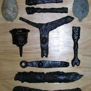Civil War Iron And Spoons - Dug at a few CW sites.