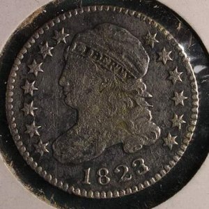 1823 Ten Cent Piece - Dug on 6/2/93