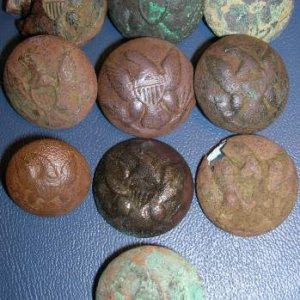 Eagle Buttons - I dug these at a few CW spots over the years.