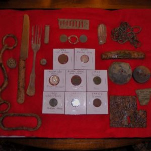 Local 1880s Home -           These finds came from a circa 1880s home in my community that was built by a CSA Veteran sometime between 1865-1897. I se