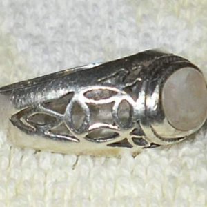 'Moonstone' Sterling Ring - Found in park Pickering ON.