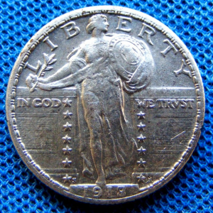 Amazing 1918/7-S quarter found by fellow detectorist.