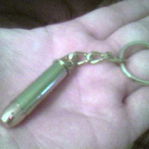 bullet  keychain,   found near  navy seal    museum,  fort  pierce, fla.